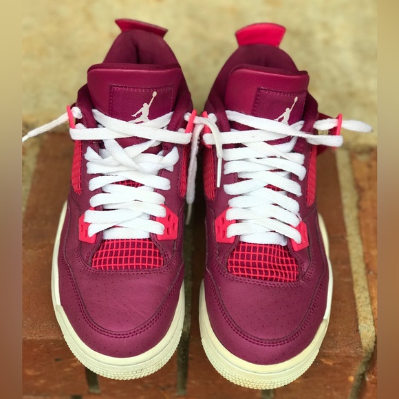 Air Jordan Retro 4 Valentines Day / ‘For the Love of the Game’ Size 5Y / 6.5 Wmn - Picture 3 of 9